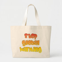 Stop Global Warming products! Tote Bags