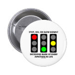 Stop, Go, Or Slow Down? Decisions Junctions Life Button