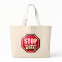 STOP Gold at Panner Work Funny Prospecting BAG