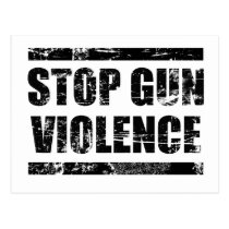 Stop gun violence post cards