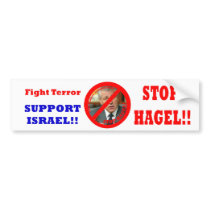 Stop Hagel!! Bumper Sticker