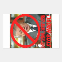 Stop Hagel!! Rectangle Stickers