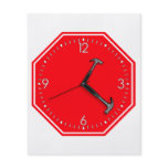 Stop Hammer Time Sign Clock flyers