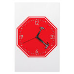 Stop Hammer Time Sign Clock stationery