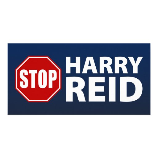 Stop Harry Reid Picture Card