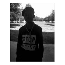STOP HATING Postcard
