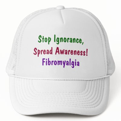 Stop Ignorance,, Spread Awareness!, Fibromyalgia Trucker Hats by pammys