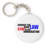 stop illegal immigration key chain
