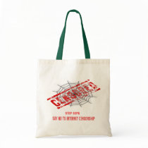 Stop Internet Censorship Canvas Bags