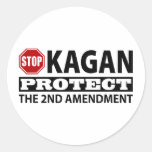 Stop Kagan Protect the Second Amendment Round Sticker