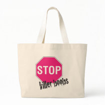 Stop kille rboobs canvas bag