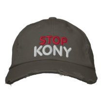 STOP KONY EMBROIDERED BASEBALL CAP