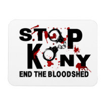 Stop Kony. End the Bloodshed. Flexible Magnets