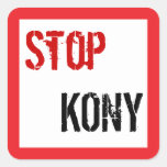 Stop Kony Square Sticker