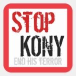 Stop Kony Square Sticker - Large #2
