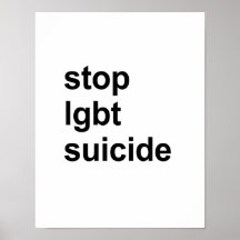 stop lgbt suicide posters