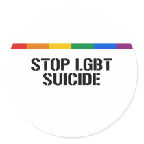 STOP LGBT SUICIDE STICKER