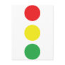 stop light icon post card
