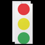 stop light icon custom rack card