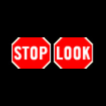 Stop! Look! t-shirts