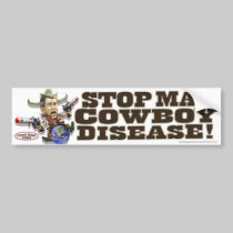 Stop Mad Cowboy Disease bumper stickers