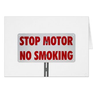 Stop Motor No Smoking
