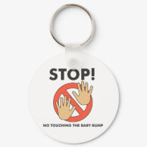 Stop! No Touching Baby Bump keychains by konceptskids Stop! No Touching Baby Bump keychains