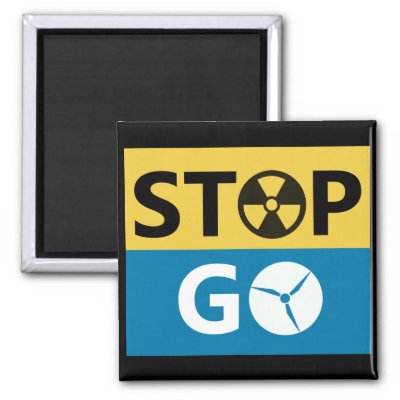 Stop Nuclear Refrigerator Magnet