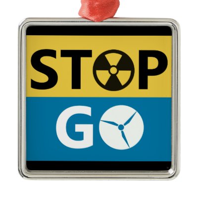 Stop Nuclear Christmas Tree Ornament