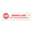 STOP Obama-care bumper stickers by FlorArt STOP Obama-care bumper stickers
