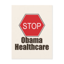 Stop Obama Healthcare Postcard by RepublicanTeesGifts Stop Obama Healthcare Postcard