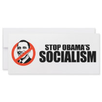 STOP OBAMA SOCIALISM RACK CARDS