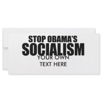 STOP OBAMA SOCIALISM RACK CARDS