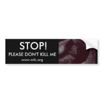 STOP! PLEASE DON'T KILL ME bumper stickers by imagesbykathryn STOP! PLEASE DON'T KILL ME bumper stickers