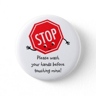Stop Please Wash Button button