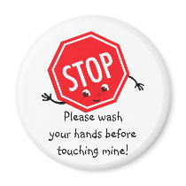 Stop Please Wash Magnet by bwmedia Stop Please Wash Magnet
