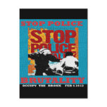 Stop Police Brutality, Occupy the Bronx Flyer 2012 Postcards