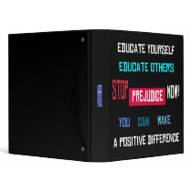 Stop Prejudice Now Binder