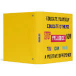 Stop Prejudice Now Binder