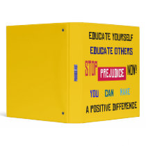 Stop Prejudice Now Binder