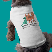 stop puppy mill logo dog T pet clothing
