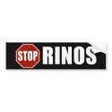 Stop RINOs bumper stickers by AmericanElephant Stop RINOs bumper stickers