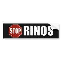 Stop RINOs bumper stickers by AmericanElephant Stop RINOs bumper stickers