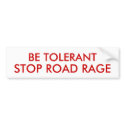 STOP ROAD RAGE bumper stickers by trish1968 STOP ROAD RAGE bumper stickers