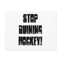 Stop Ruining Hockey, Bettman Pre-addressed postcards