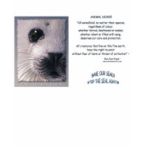 "STOP SEAL HUNT" T-shirt 2 by RavenSpiritPrints "STOP SEAL HUNT" T-shirt 2