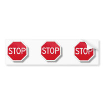 Stop Sign Bumper Sticker bumper stickers