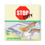 Stop Sign Clean Dirty Indicator Dishwasher Magnet