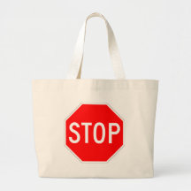 Stop Sign Customizable Bags