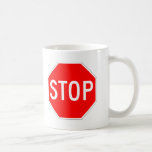 Stop Sign Customizable Coffee Mug